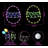 Window Light With Timer 2 Pieces Easter Decoration Window Light Hanging LED String Lights Easter Decoration Window Lights Battery