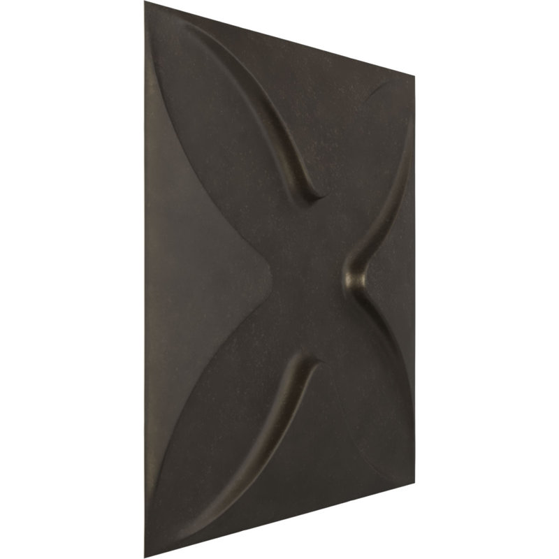 Panneau mural 3D décoratif Austin EnduraWall, H 11,87 po x l 11,87 po, Vert club de chasse satiné UltraCover