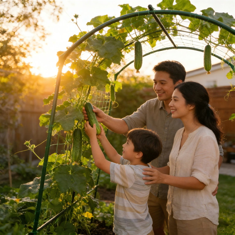 Cucumber Trellis For Raised Bed