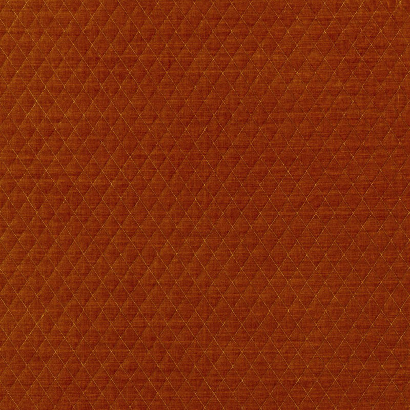 Paley Quilted Velvet Fabric, Orange