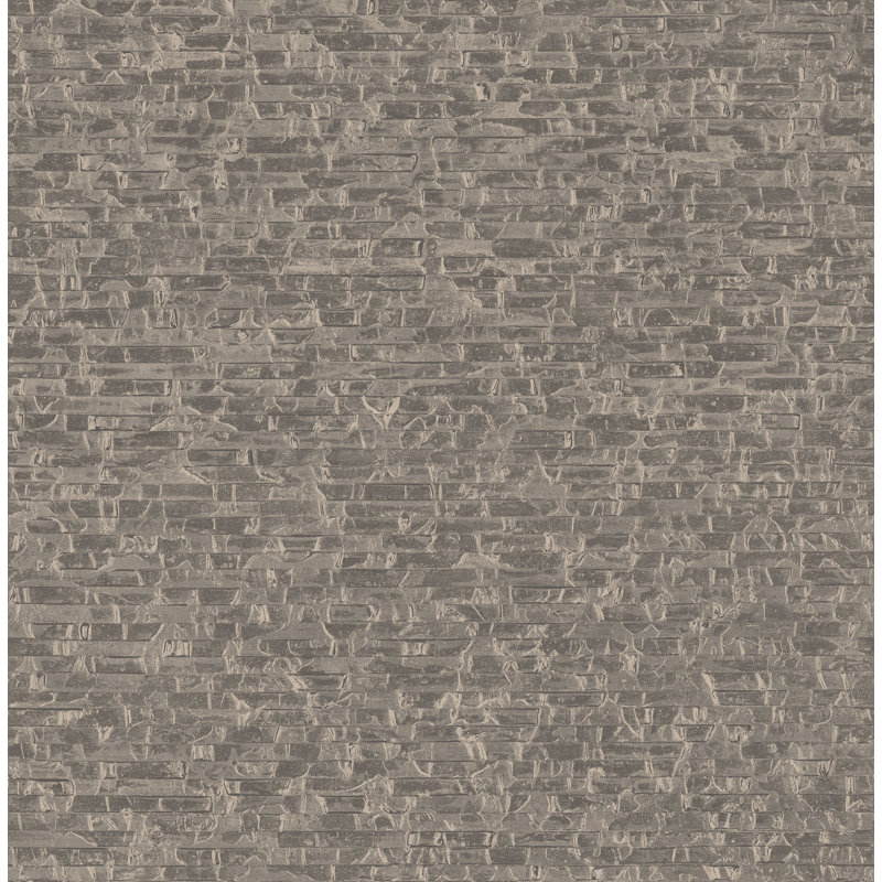 Rouleau de papier peint vieilli l 33 po x l 20,5 po Cavallaro, Taupe