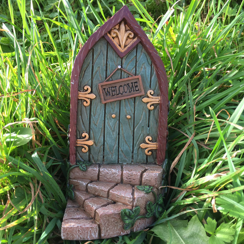 Fairies Weather Resistant Plastic Garden Statue, Blue