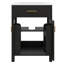 Meuble-lavabo 24 po avec lavabo, petite armoire avec 2 portes à fermeture en douceur, meuble-lavabo simple avec rangement-1036222868