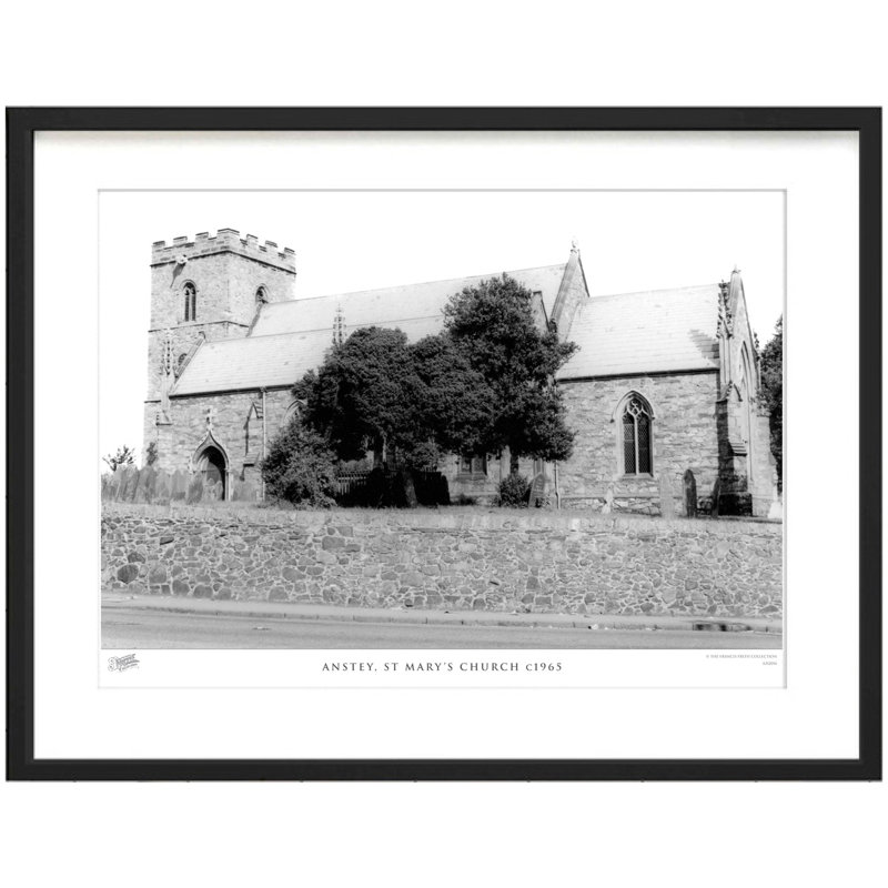 Anstey, St Mary's Church C1965 - Single Picture Frame Print, 48.4cm H x 63.6cm W x 2.3cm D