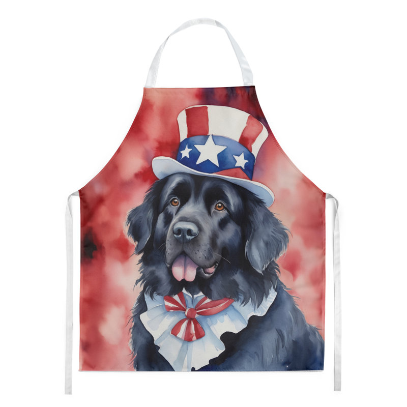 Patriotic American Apron, Black Newfoundland