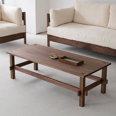 Simple modern rectangular coffee table