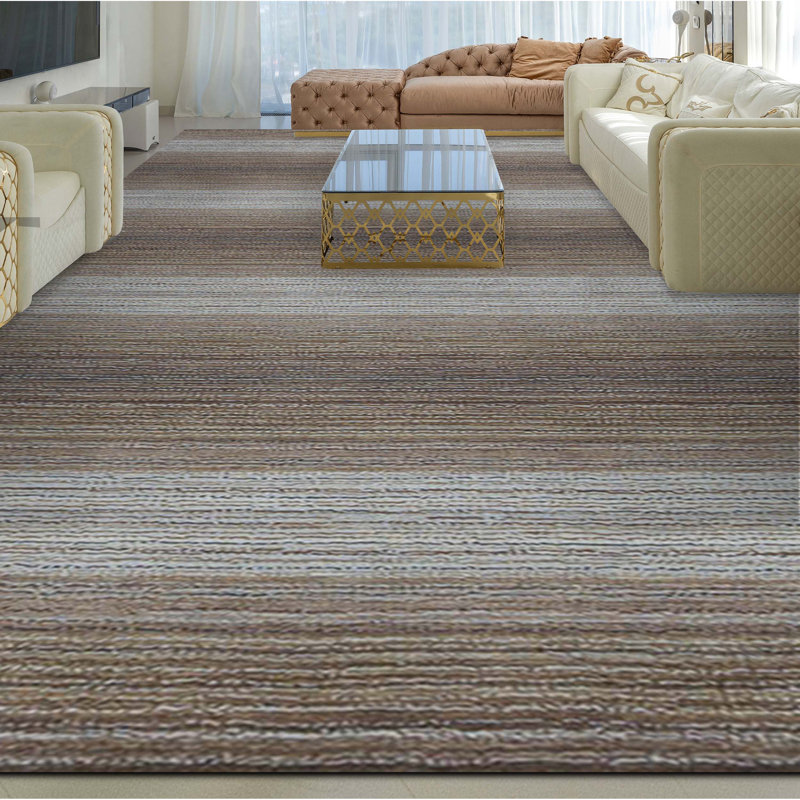 Wool Striped Area Rug