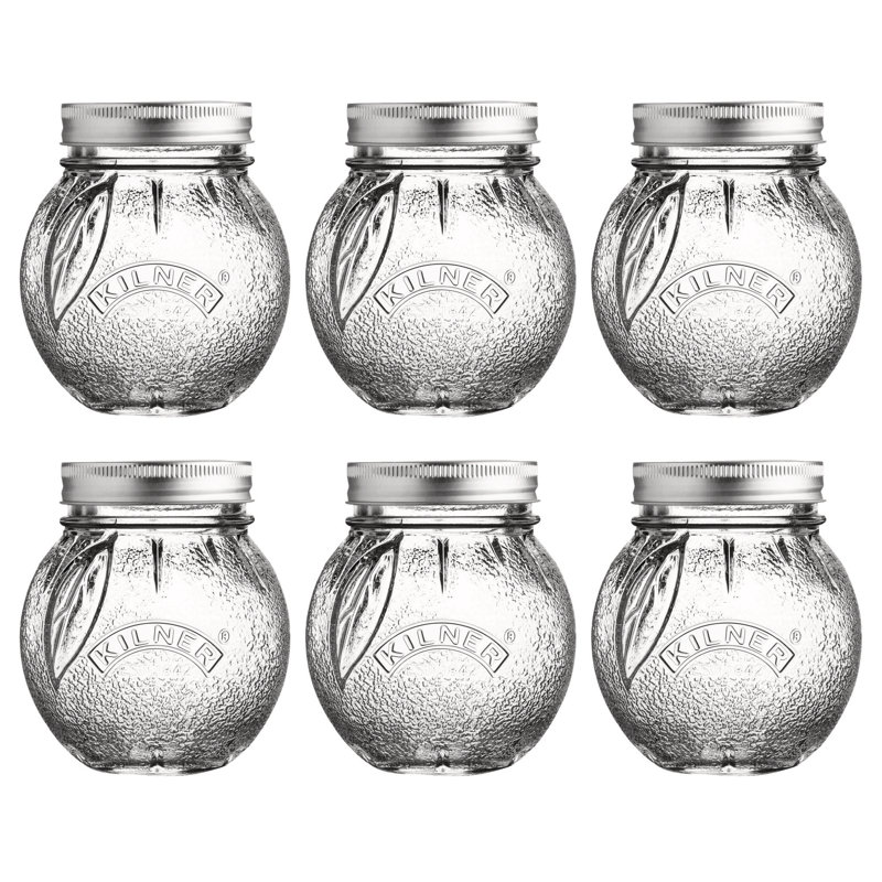 Glass Canning Jar - Set of 6