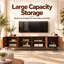 Vintage TV Unit & Stand for Large TVs | Premium Media Console in 1.8m/2.4m Sizes | Classic Walnut Finish | Fits 75-100 Inch Televisions | Bedroom & Living Room Furniture-973550549