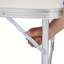 Table pliante en alliage d'aluminium 90 x 60 x 70 cm