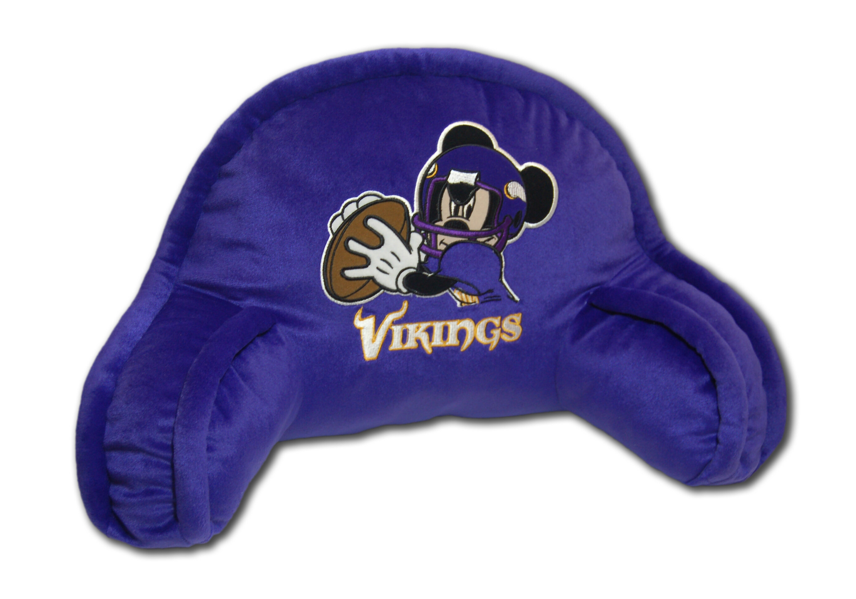 NFL Minnesota Vikings Faux Fur Logo Backrest Support Pillows