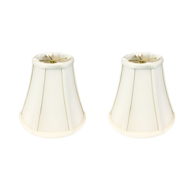 Royal Designs, Inc. BSO-704RC-7EG-2 True Bell Basic Lamp Shade with Round Clip, 3.75" x 7" x 6.75", Eggshell, 2-Pack