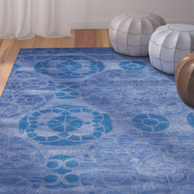 Mclean Floral Wool Hand Woven Area Rug