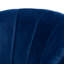 Fauteuil demi-tonneau pivotant en velours 29,13 po Krail-1449713748