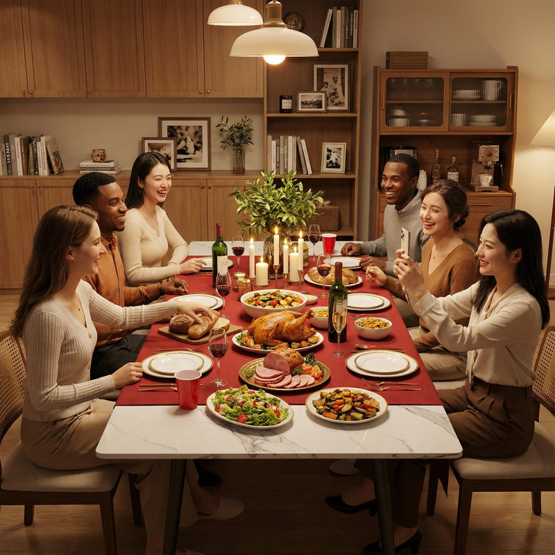 Extendable Stone Top Metal Base Dining Table