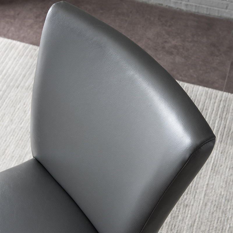 Tabouret de bar moderne en similicuir noir LUMera, Tabouret de bar (siège d'une hauteur de 31,9 po), Blanc crème