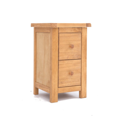 Pompey 35cm W Solid + Manufactured Wood Bedside Table