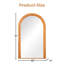 Miroir sur pied en bois massif l 43 po x H 71 po