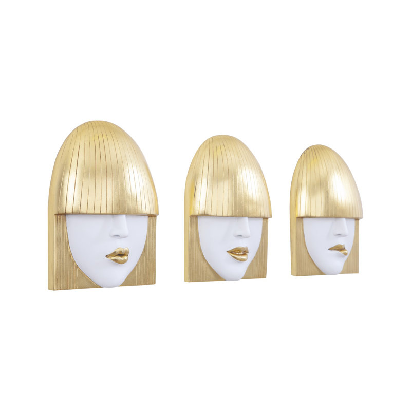 Fashion Faces Wall Art 3 Piece Décor Set