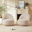 Chaise d'appoint rembourrée pour le salon avec fonction pivotante-1306065558