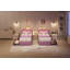 Base de lit simple tapissier en velours avec tête de lit réglable, 2 tiroirs sous le lit, lumières à DEL RVB, support de lattes, aucun sommier requis, mauve-1880224450