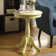 Krohn Transitional Round Pedestal End Table with 4 Legs