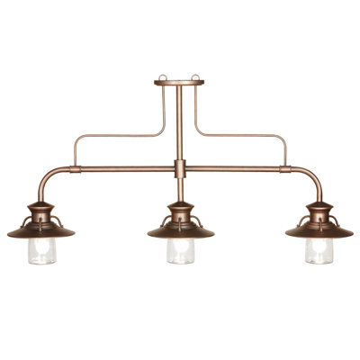 Paulino 3-Light Kitchen Island Linear Pendant By RAM Game Room
