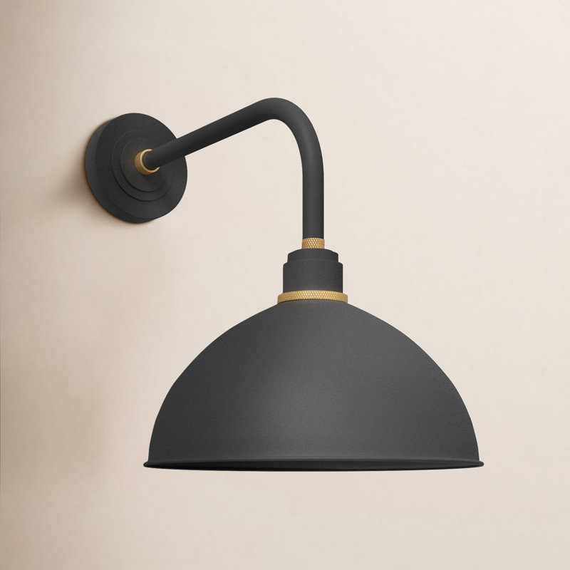 Foundry Wall Mount Outdoor Barn Light, Black, 20.5" H x 16" W x 25.75" D