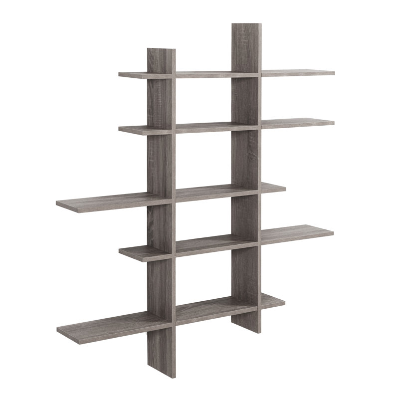 Scriven 5 Tier Accent Shelf, Weathered Oak