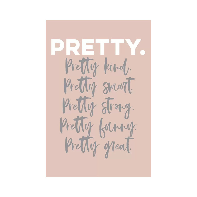 Pretty by The Native State - Wrapped Canvas Print, 30.48cm H x 20.32cm W x 1.91cm D