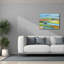 «Epic Graffiti» «Drifting Horizons No. 2» par Jan Weiss, art mural sur toile, 34 po x 26 po