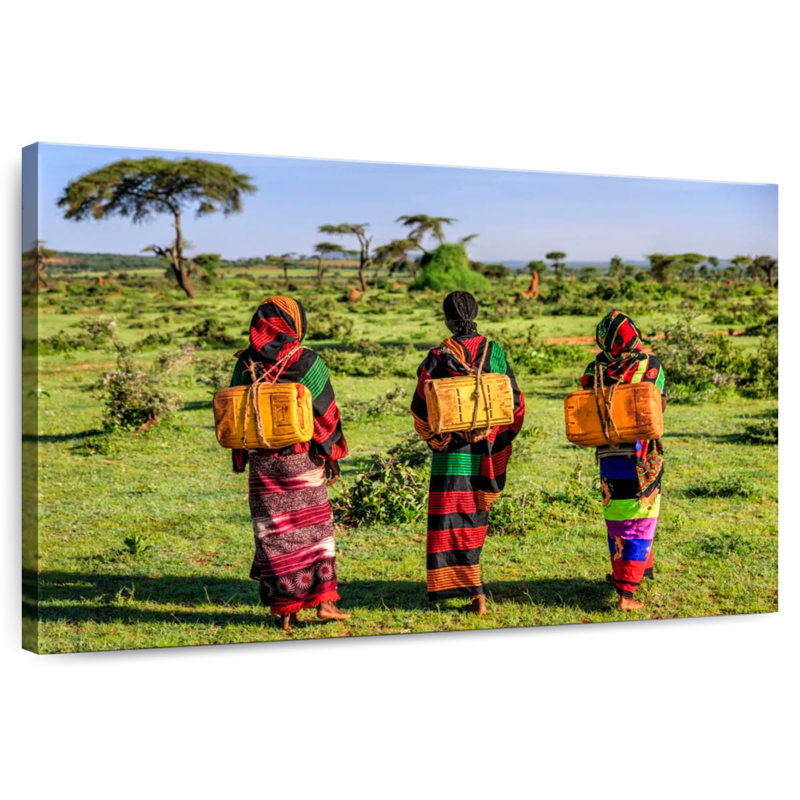 Femmes de la tribu Leisha Borana, H 20 po x l 30 po