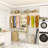 8FT Closet System with 2 Drawes and Fabric Bags, Wall Mounted Laundry Room Organizer-898607178