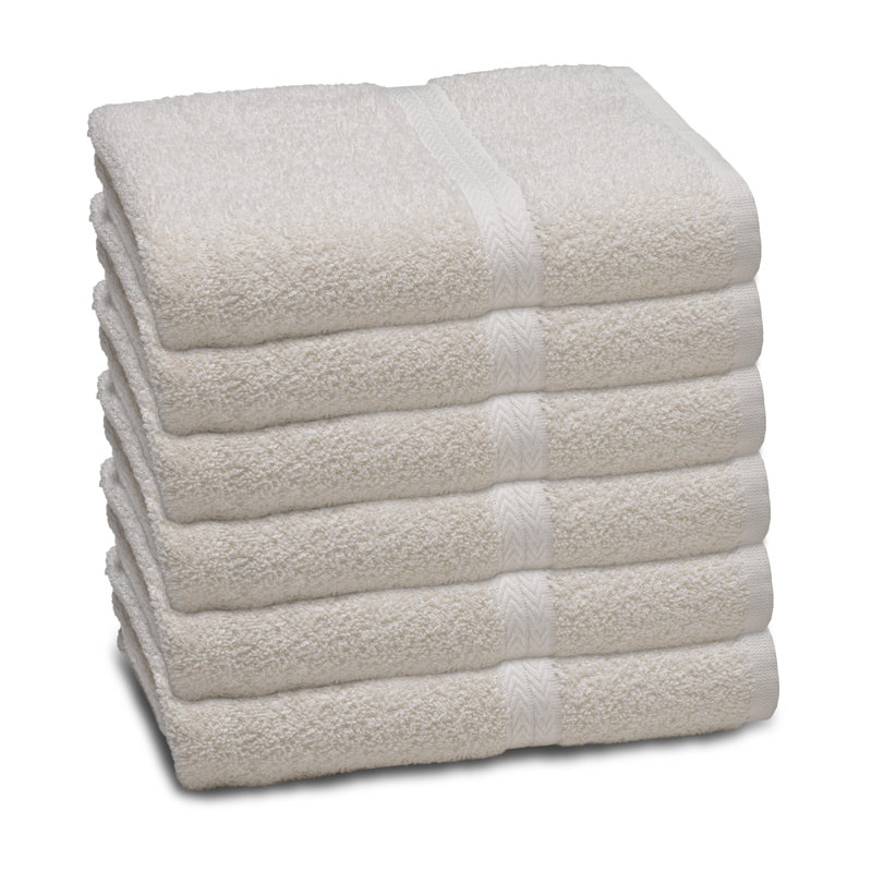 Ensemble de serviettes 6 pièces 100% coton, Kaki