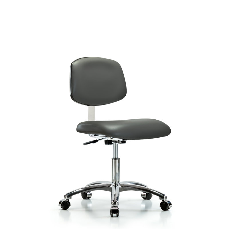 Chaise de travail ergonomique Angol, Roulettes, gris