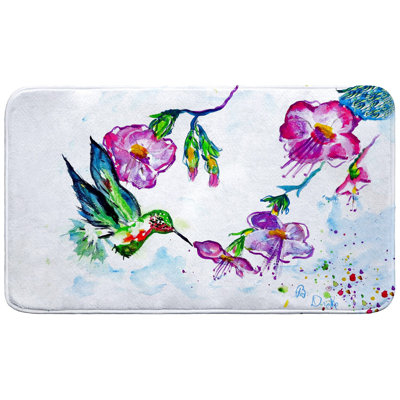 Tapis de bain alimentation colibri