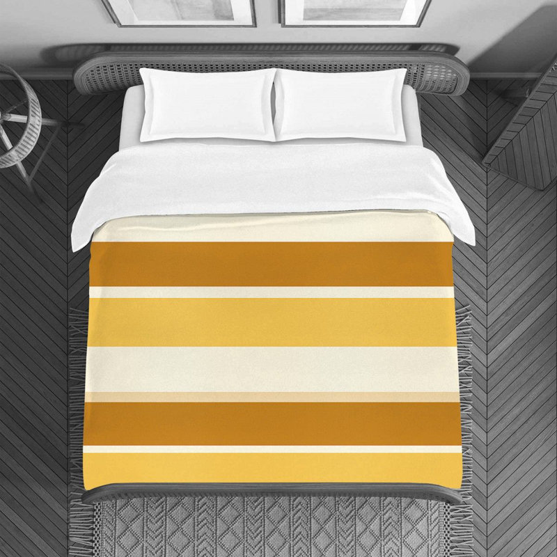 Polyester Striped Duvet Cover, Queen Duvet Cover