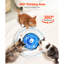 Fontaine en forme de petit gâteau pour chat en céramique 2,1 L / 71 oz, 360 à boire, faible entretien, animal écoénergétique 2,1 L / 71 oz pour chats et chiens, céramique lisse, filtration multicouche