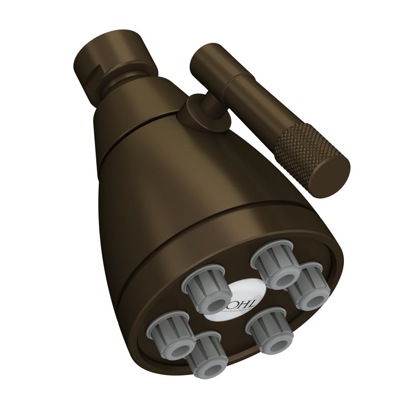 Graceline® Adjustable Shower Head, Tuscan Brass