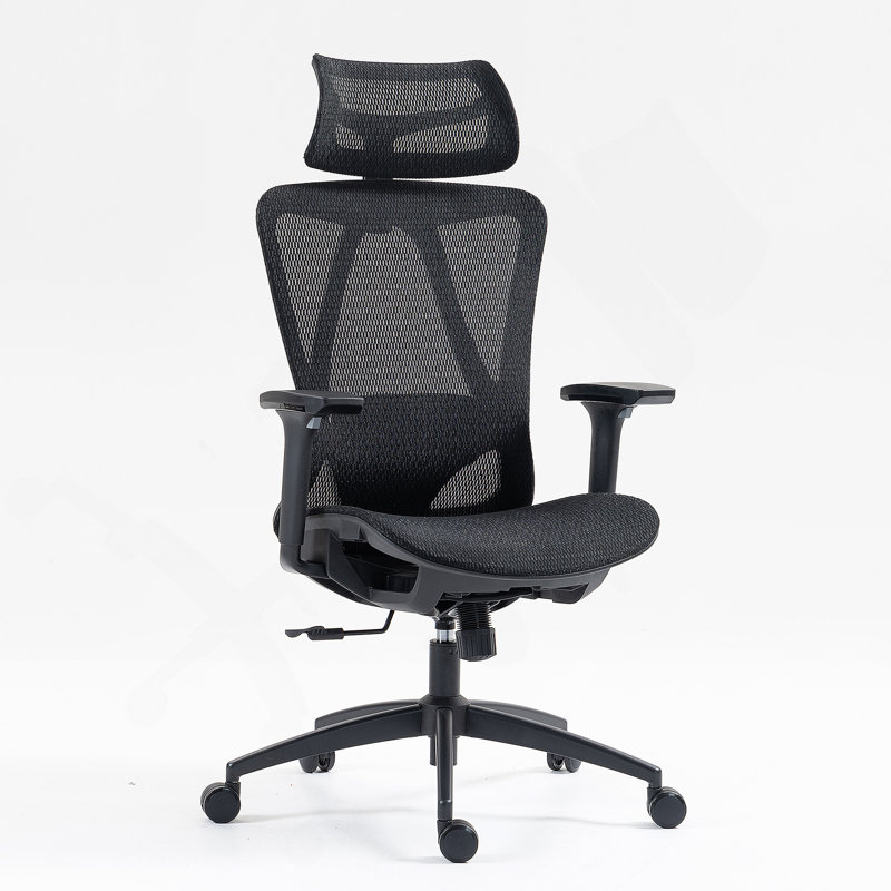 High Back Mesh Office Chair With Breathable Fabric And 360° Swivel Base For Enhanced Comfort And Mobility
