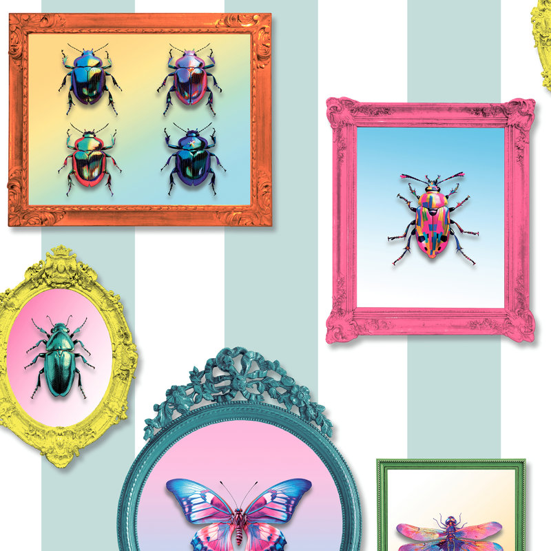 Papier peint Entomology Gallery, Bleu