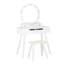 Ensemble coiffeuse avec tabouret et miroir Sikeston-2007122212