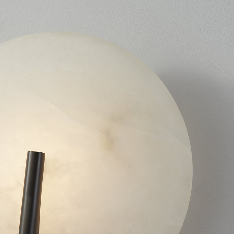 Asteria 1 Light Wall Sconce, Black Brass