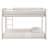 Kutcher Twin-over-Twin Iron Standard Bunk Bed -696946534