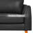 Top-Grain Leather Sofa Couch with Solid Wood Legs-1895687668
