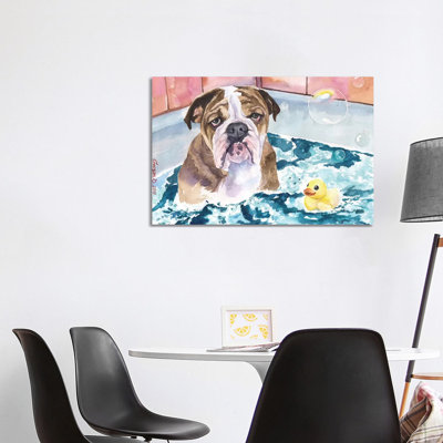 Bath Time by George Dyachenko - Wrapped Canvas Print