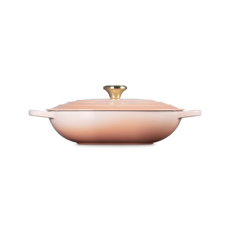 Le Creuset Enameled Cast Iron Signature Oblong Dutch Oven With Lid, 3.75 Qt. - Sea Salt, Orange
