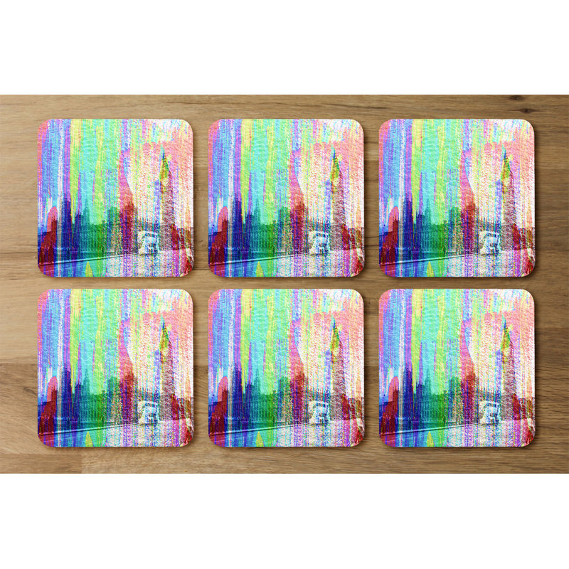 Square 6 Piece Coaster Set