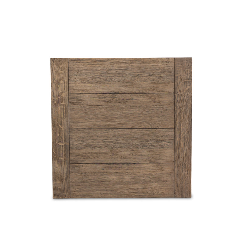 WARBY Solid Wood End Table, Worn Oak Veneer