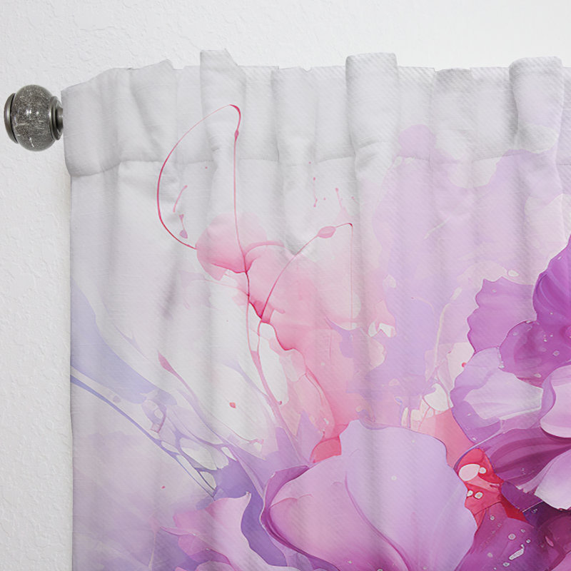 Jimison - Abstract Collages Curtain - Rideau abstrait obscurcissant - 1 panneau, L 52 po x L 84 po